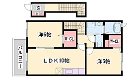 エル　サン　レイク  ｜ 兵庫県高砂市阿弥陀1丁目（賃貸アパート2LDK・2階・54.85㎡） その2