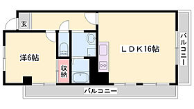 東邦パレス  ｜ 兵庫県高砂市米田町米田（賃貸マンション1LDK・2階・60.00㎡） その2