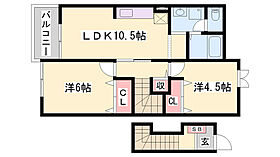 アメニティカスガIII  ｜ 兵庫県西脇市高田井町（賃貸アパート2LDK・2階・51.67㎡） その2