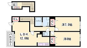 カーサフェリーチェII  ｜ 兵庫県小野市王子町（賃貸アパート2LDK・2階・67.44㎡） その2