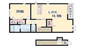 ビアン　カンパ―ニュ　IIＡ  ｜ 兵庫県加古川市野口町良野（賃貸アパート1LDK・2階・53.60㎡） その2