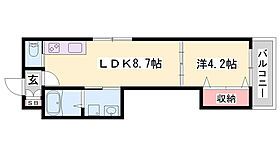 F asecia lotus  ｜ 兵庫県加古川市加古川町本町（賃貸アパート1LDK・2階・29.81㎡） その2