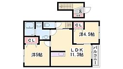 Sun.メゾン三木府内町 2階/-