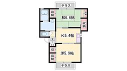 えすたしおん下滝野ハイツ 2階/-