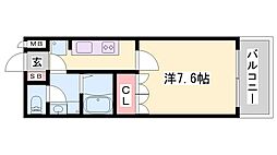 コンソルテ 1Kの間取図画像