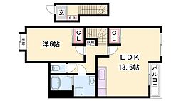 CollinedeR・I・Z 1LDKの間取図画像