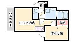 ジーメゾン明石魚住フェリシア 2階/-