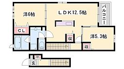カーサ セレーナA 2階
