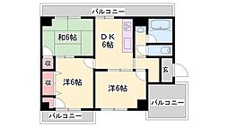 第103サガマンション 4DKの間取図画像