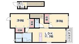 ルナパレスA 2階