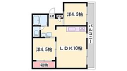 ドミールサニー君影1号棟 1階/-