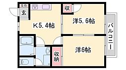 ライツェント 2Kの間取図画像
