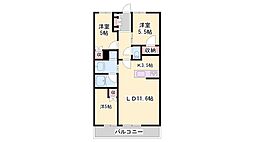 シエリアシティ明石大久保A棟ガーデンマーク 3LDKの間取図画像