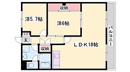 リバーサイド朝霧 2階/-