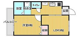 フォルム・K 1LDKの間取図画像