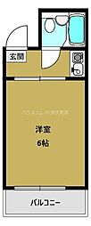 ポートハイツ英優 1Kの間取図画像