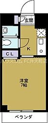 エトワール市岡 1Kの間取図画像