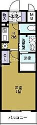 ジュネーゼみなと弁天町 1Kの間取図画像