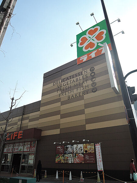 画像16:ライフ 大阪ベイタワー店（506m）