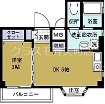 サンパレス弁天  ｜ 大阪府大阪市港区弁天６丁目4-1（賃貸マンション1DK・5階・25.00㎡） その2