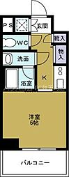ブラン弁天町駅前 5階1Kの間取り
