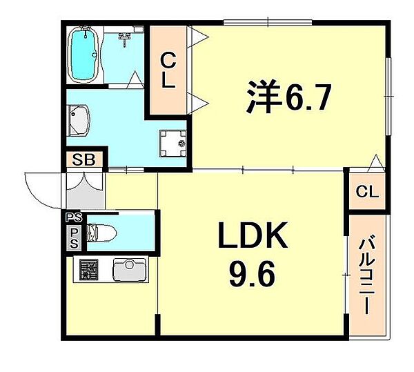 Pスマイルカーサ　バラ公園 ｜兵庫県伊丹市荒牧５丁目(賃貸アパート1LDK・1階・38.29㎡)の写真 その2