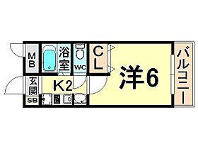 ステラハウス9  ｜ 兵庫県尼崎市南塚口町８丁目（賃貸マンション1K・3階・21.00㎡） その2