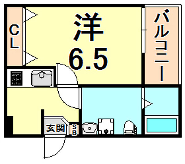 ヴィレッタ武庫之荘 ｜兵庫県尼崎市武庫之荘本町２丁目(賃貸アパート1K・2階・23.25㎡)の写真 その2