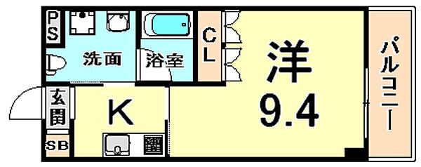 ベルファース尼崎 ｜兵庫県尼崎市潮江１丁目(賃貸マンション1K・4階・28.31㎡)の写真 その2