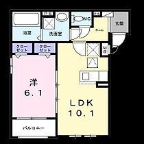 ラ・コリーヌ今福A  ｜ 兵庫県尼崎市今福２丁目（賃貸アパート1LDK・1階・40.82㎡） その2