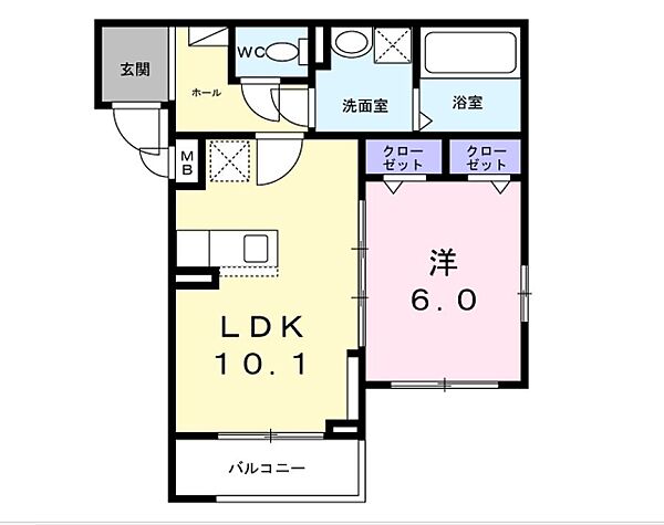 ラ・コリーヌ今福Z ｜兵庫県尼崎市今福２丁目(賃貸アパート1LDK・3階・41.40㎡)の写真 その2