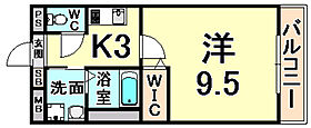 らくい  ｜ 兵庫県尼崎市南武庫之荘２丁目（賃貸マンション1K・1階・30.07㎡） その2