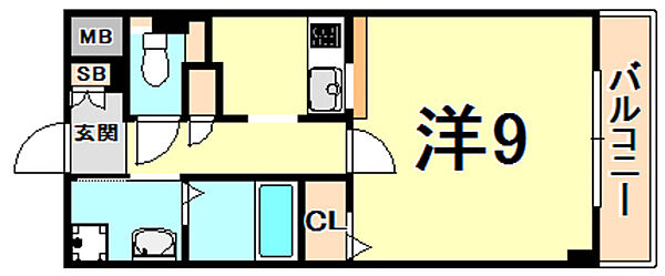 エトールX ｜兵庫県西宮市西福町(賃貸マンション1K・5階・30.00㎡)の写真 その2