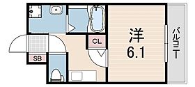 ARTEMIS東園田  ｜ 兵庫県尼崎市東園田町５丁目（賃貸マンション1K・2階・21.21㎡） その2