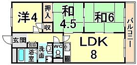 メゾンエスポアール  ｜ 兵庫県尼崎市三反田町２丁目（賃貸マンション3LDK・4階・51.40㎡） その2