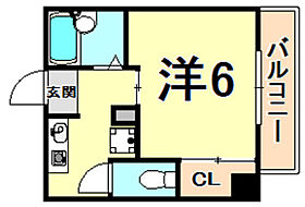 兵庫県西宮市門戸東町（賃貸マンション1K・3階・19.40㎡） その2