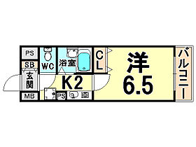 サンパティーク南塚口  ｜ 兵庫県尼崎市南塚口町２丁目（賃貸マンション1K・3階・21.00㎡） その2