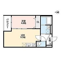 エバーグリーン武庫之荘  ｜ 兵庫県尼崎市富松町１丁目（賃貸アパート1LDK・1階・34.62㎡） その2