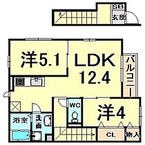 ドルミ御願塚  ｜ 兵庫県伊丹市御願塚７丁目（賃貸アパート2LDK・2階・54.49㎡） その2