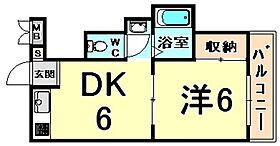 フォアール武庫之荘  ｜ 兵庫県尼崎市武庫町２丁目（賃貸マンション1DK・4階・25.00㎡） その2