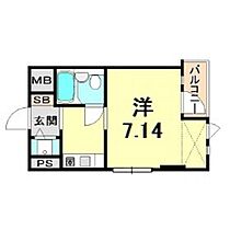 兵庫県西宮市羽衣町（賃貸マンション1R・3階・21.13㎡） その2