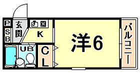 兵庫県西宮市鳴尾町１丁目（賃貸マンション1K・2階・18.15㎡） その2