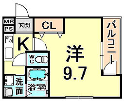 フジパレス武庫之荘II番館  ｜ 兵庫県尼崎市武庫元町１丁目（賃貸アパート1K・1階・28.80㎡） その2