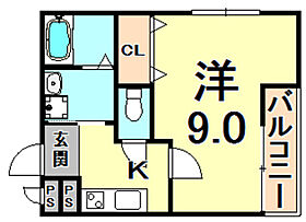 フジパレス西宮EAST  ｜ 兵庫県西宮市青木町（賃貸アパート1K・1階・27.85㎡） その2