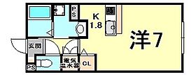 メゾン・クレール  ｜ 兵庫県西宮市広田町（賃貸アパート1R・1階・27.08㎡） その2