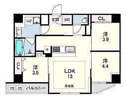 間取図画像 3LDK