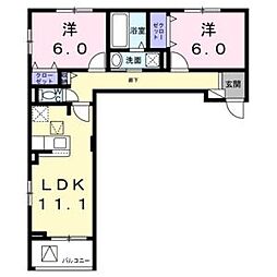 間取図画像 2LDK