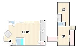 ABCビル 4階2LDKの間取り