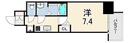 ファーストフィオーレ尼崎グランウエスト 1Kの間取図画像