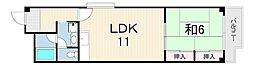 アメニティハイム 1LDKの間取図画像